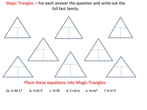 Magic Triangle Template/Example Multiply/Divide | Teaching Resources