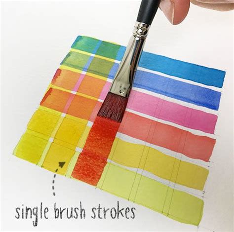 How To Paint A Watercolor Glazing Chart Step By Step Watercolor Art