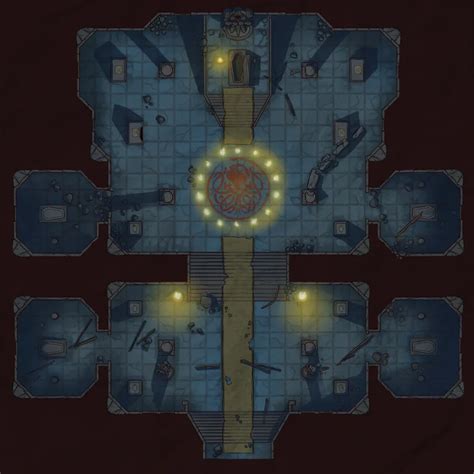 [Battlemap][30x30][3500x3500px] Cursed Catacombs [OC][Art] : battlemaps ...