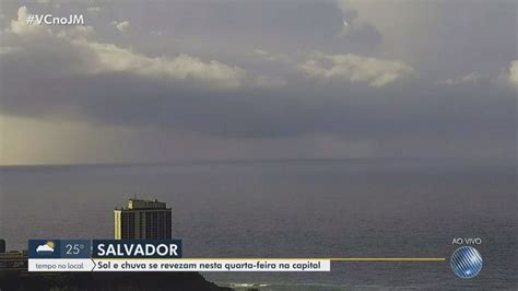 Salvador volta a ter céu encoberto e pancadas de chuva confira