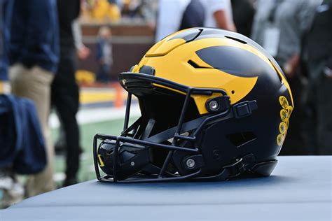 Michigan Unveils New Addition To Helmet For College Football Playoff ...