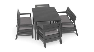 DELANO SET WITH LIMA TABLE 160 Meble Ogrodowe KETER Lifestyle