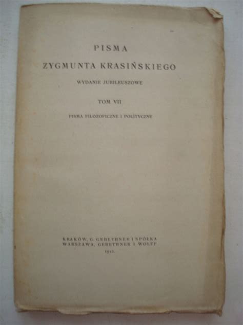 Pisma Polityczne Krasiński Niska cena na Allegro pl