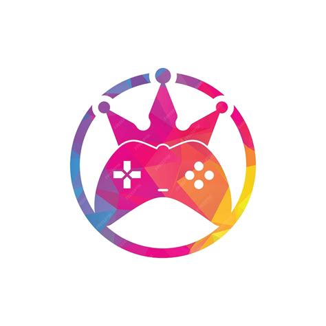 Premium Vector Game King Logo Icon Design Gamepad King Logo Vector