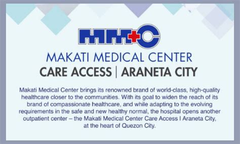 Makati Medical Center Care Access - MakatiMed Exhibits - Makati Medical ...