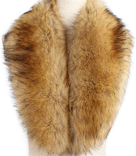 Yetagoo Faux Fur Collar Womens Neck Warmer Scarf Wrap Gatsby 1927s