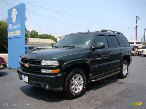 2004 Dark Green Metallic Chevrolet Tahoe Z71 4x4 51943293 Photo 4