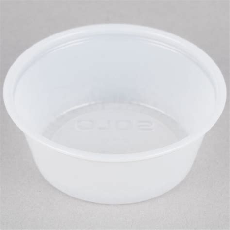 Solo P150N 1 5 Oz Translucent Polystyrene Souffle Portion Cup 2500