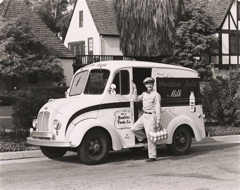 Milkman Delivering Milk 1945 Superstock