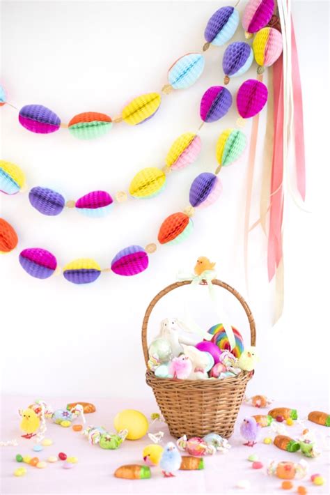 Honeycomb Easter Egg Garland Diy