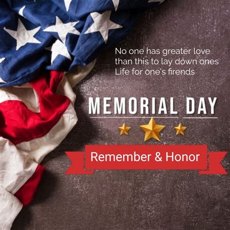 Happy Memorial Day 2023 Template Postermywall