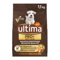 Croquettes Pour Chien Adulte Au Poulet Ultima Le Sachet De Kg