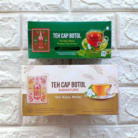 Jual Teh Celup Cap Botol Signature Hijau Melati Wangi Green Jasmine Tea