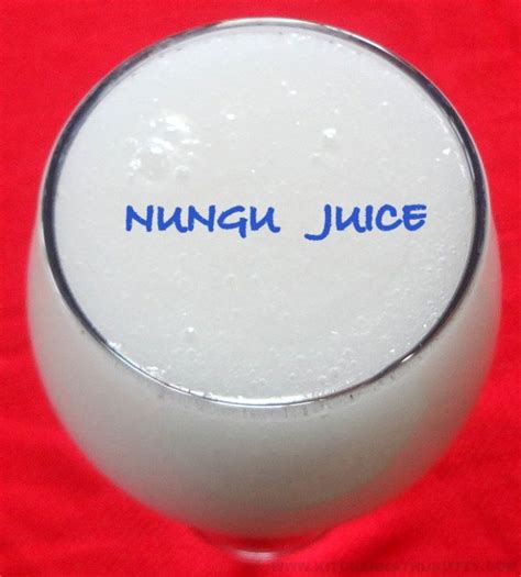 Nungu Juice Ice Apple Juice Kitchen Kathukutty