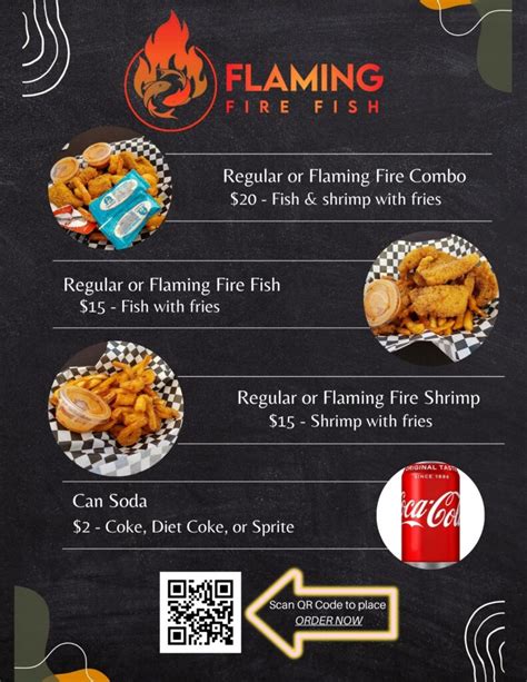 Menu – Flaming Fire Fish