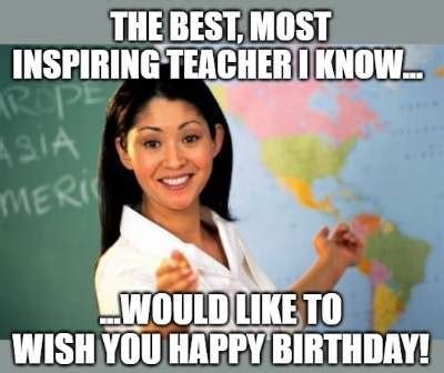 20+ Funny Birthday Wishes for Teachers - Funny Birthday Wishes