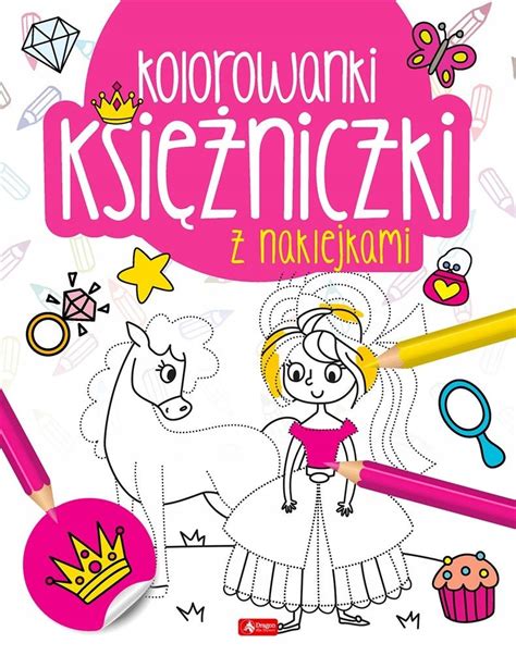 KSIĘŻNICZKI KOLOROWANKA Z NAKLEJKAMI MALOWANKA DLA DZIECI 48