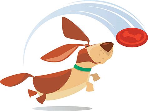 Royalty Free Dog Catching Frisbee Clip Art, Vector Images ...