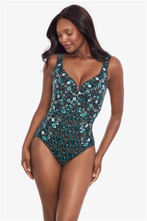 Miraclesuit Bijoux Criss Cross Escape One Piece Swimsuit