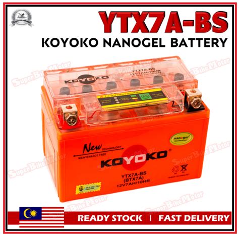 Ytx A Bs Koyoko Nanogel Battery Gel Motorcycle Maintenance Free