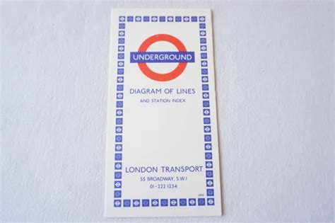 London Transport Underground Map Diagram Of Lines Tube Ref