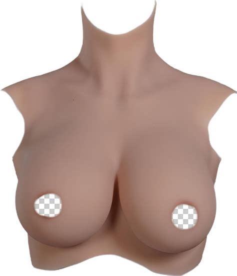 Yzfqmxqk Realistic Silicone Breast Form Silicone Filled Breastplat Huge