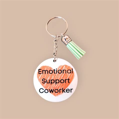 Coworker Keychain Etsy