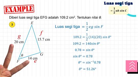 Luas Segi Tiga Penyelesaian Segi Tiga Matematik Tambahan Kssm