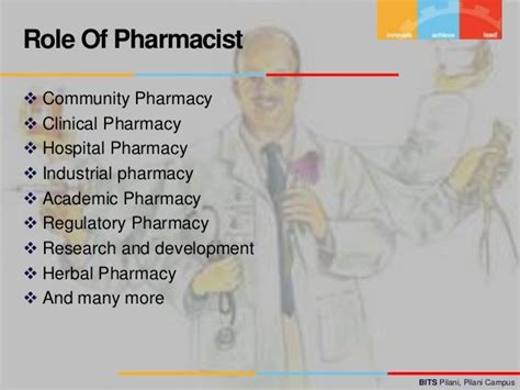 Role Of Pharmacist