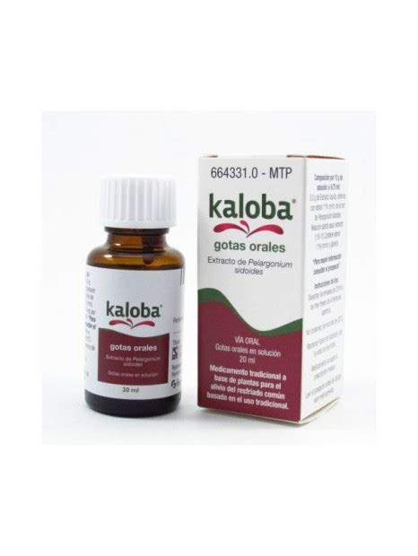 Comprar Kaloba 820 mg ml de solução de gotas orais Oferta de preço