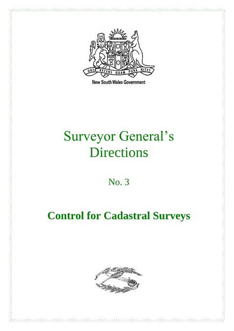 PDF Surveyor Generals Directions Spatial Servicesspatialservices