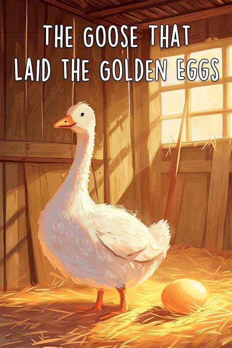 The Goose That Laid The Golden Eggs Aesop S Fable On Lemons Letters