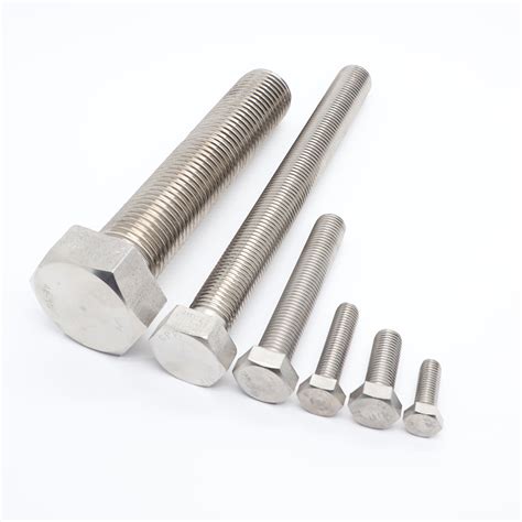 High Quality Astm A B M Bright Steel Stainless Stud Bolts With A