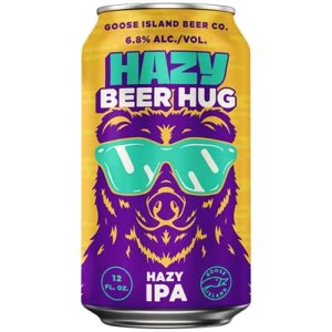 Goose Island Hazy Beer Hug Hazy IPA 6 Pack 12 Oz Cans Beverages2u