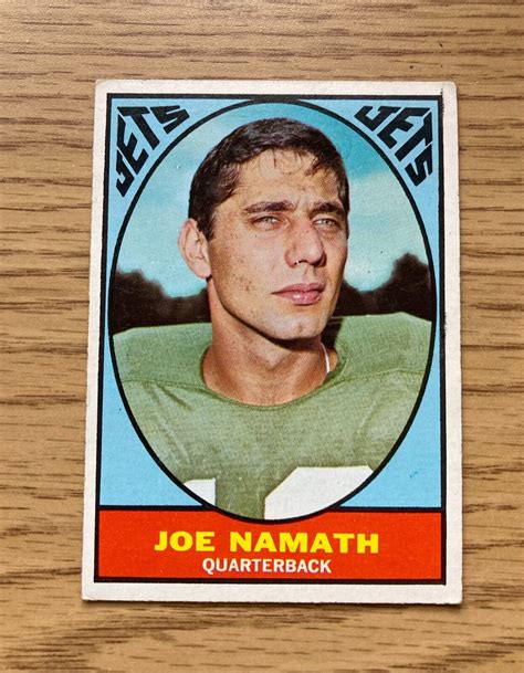 Topps Joe Namath Ex Exmint New York Jets Ebay