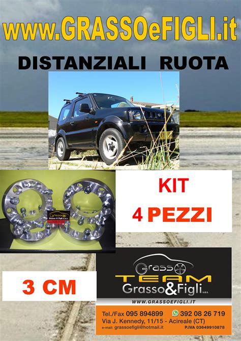 Kit 4 Distanziali Ruota For Suzuki Jimny FJ Tutti Tipi Fino Al 2017 30