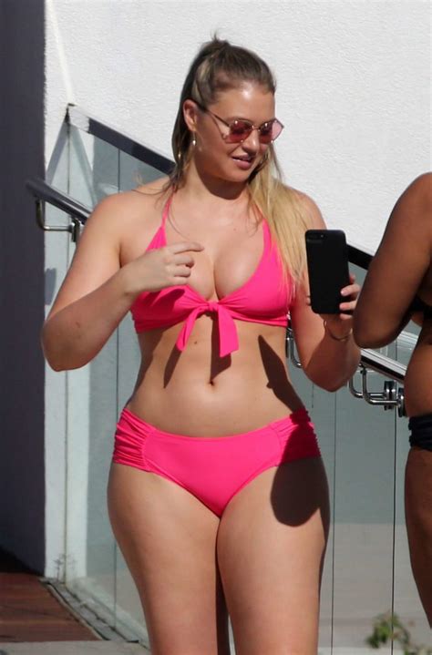 Iskra Lawrence In Pink Bikini In Miami GotCeleb