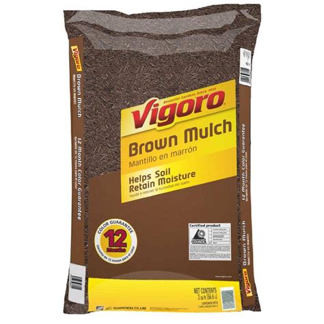 Vigoro 2 cu. ft. Brown Colored Mulch BRWN2V - The Home Depot