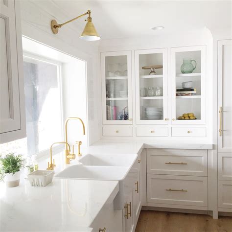 Whiteandgoldkitchendesignbystudiomcgee Laurel Home