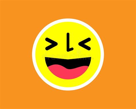 Emoji Feliz Ri Ndose Con Expresi N Realista Stock De Ilustraci N