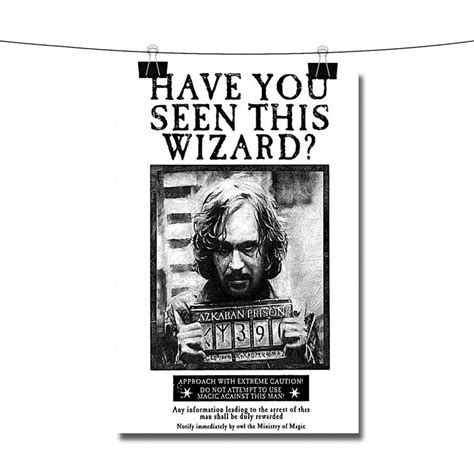 Harry Potter Wanted Poster Wall Decor Twentyonefox