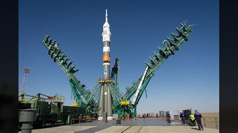 Rocket Launching New Station Crew Rolls Out To Kazakhstan Pad Space