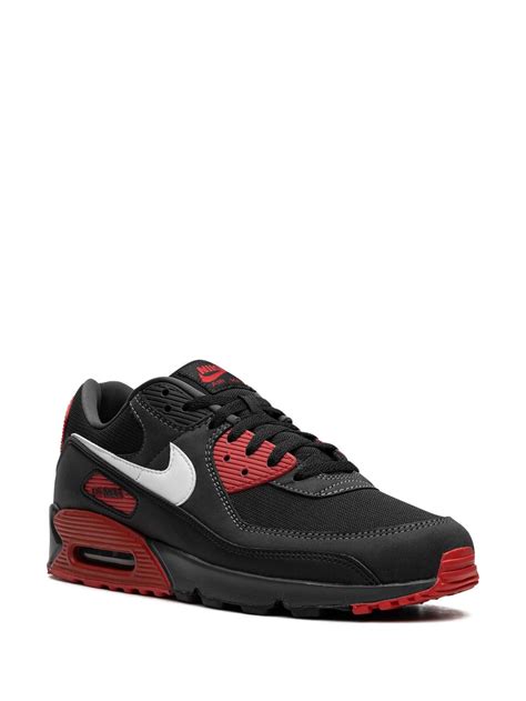 Nike Air Max 90 Black Red Sneakers Black Farfetch Uk