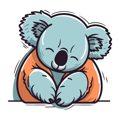 Premium Vector Cute Cartoon Koala Bear Vector Illustration Of A Cute