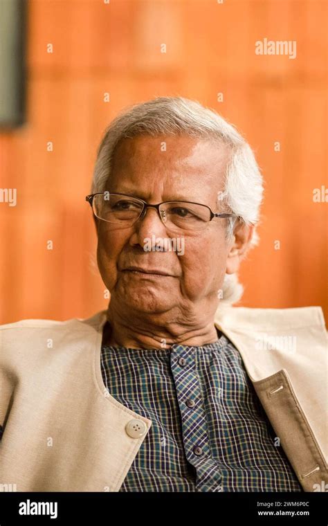 Dr Muhammad Yunus Poses For Photos During A Portrait Session At Yunus