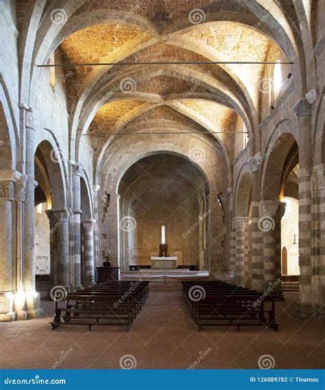 Romanesque Cathedral Interior