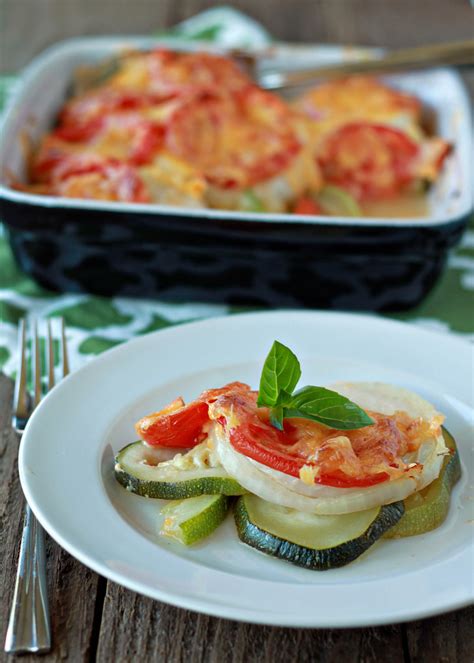 Mom S Cheddar Zucchini Tomato Onion Gratin