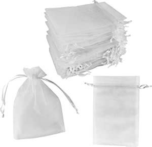 Amazon Super Z Outlet 100 Pack 5x7 Inch Mini Sheer Drawstring