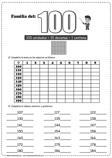 Cuaderno De Trabajo Para Trabajar Las Centenas Del 100 Al 900 Accede A