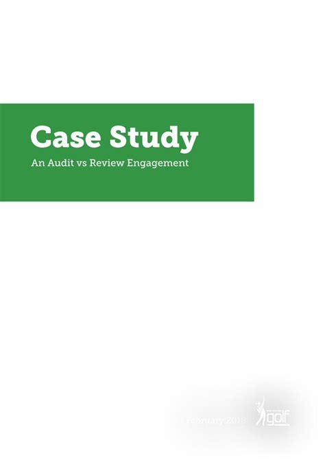 PDF Case Study Study Audit Vs Review 2018 02 27What Is The